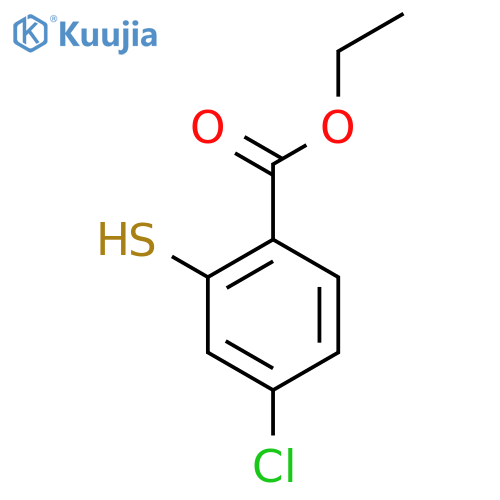 ethyl 4-chloro-2-sulfanylbenzoate structure