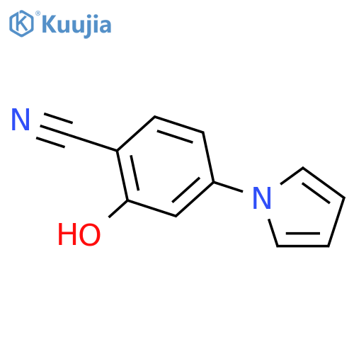 Benzonitrile, 2-hydroxy-4-(1H-pyrrol-1-yl)- structure