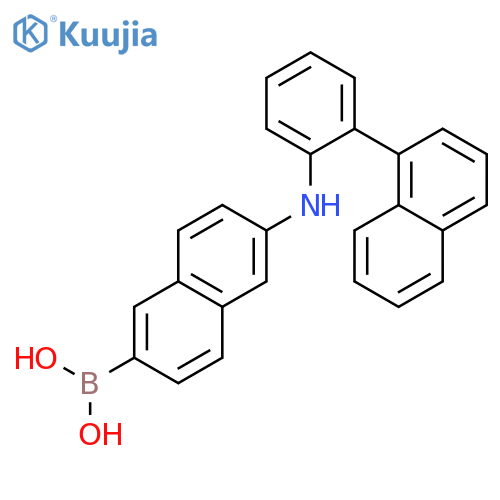 BORONIC ACID, [6-(2-NAPHTHALENYLPHENYLAMINO)-2-NAPHTHALENYL]- structure