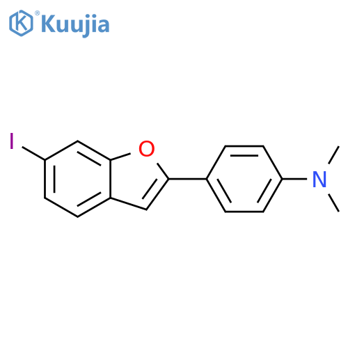 Benzenamine, 4-(6-iodo-2-benzofuranyl)-N,N-dimethyl- structure