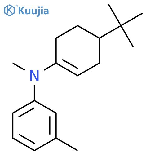Benzenamine, N-[4-(1,1-dimethylethyl)-1-cyclohexen-1-yl]-N,3-dimethyl- structure