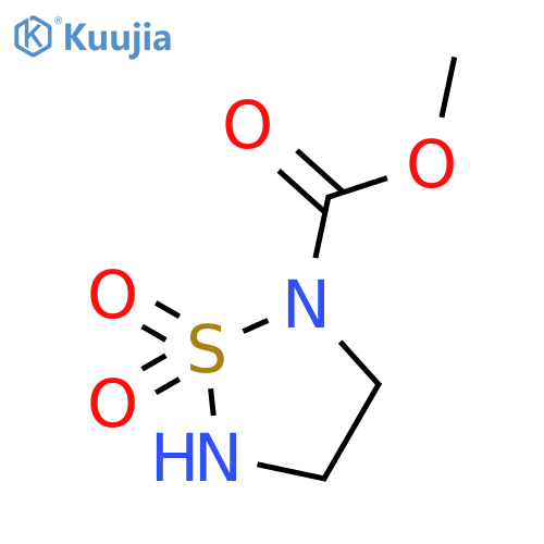 1,2,5-Thiadiazolidine-2-carboxylic acid, methyl ester, 1,1-dioxide structure