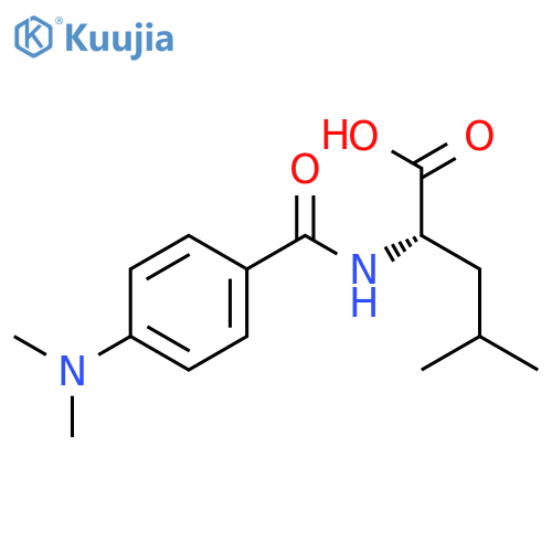 L-LEUCINE, N-[4-(DIMETHYLAMINO)BENZOYL]- structure