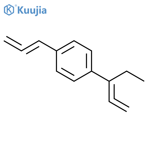 BENZENE, 1-(1-ETHYL-1,2-PROPADIENYL)-4-(1,2-PROPADIENYL)- structure