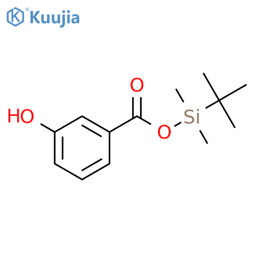 Benzoic acid, 3-hydroxy-, (1,1-dimethylethyl)dimethylsilyl ester structure