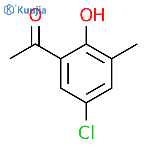 1-(5-chloro-2-hydroxy-3-methylphenyl)ethan-1-one structure