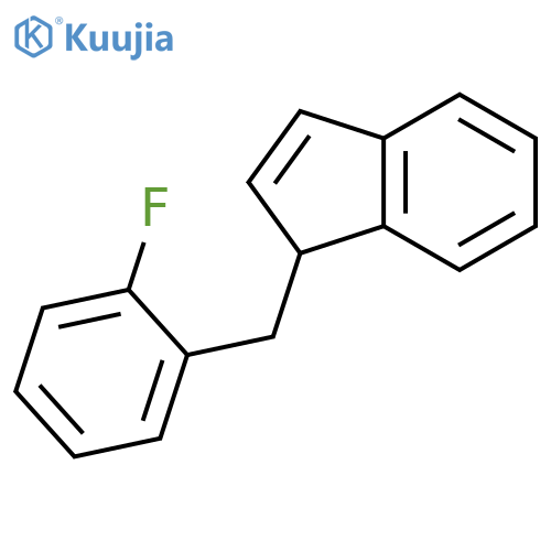 1H-INDENE, 1-[(2-FLUOROPHENYL)METHYL]- structure