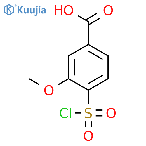 4-(chlorosulfonyl)-3-methoxybenzoic acid structure