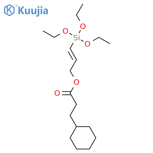 Cyclohexanepropanoic acid, (2E)-3-(triethoxysilyl)-2-propenyl ester structure