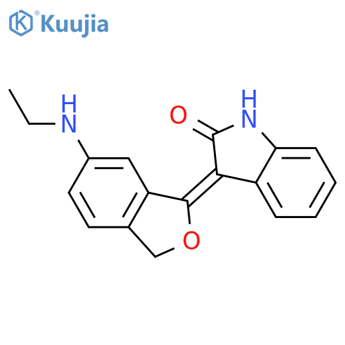 2H-Indol-2-one,3-[6-(ethylamino)-1(3H)-isobenzofuranylidene]-1,3-dihydro- structure