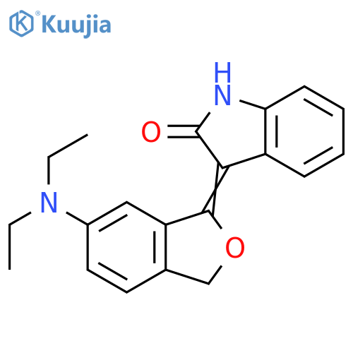 2H-Indol-2-one,3-[6-(diethylamino)-1(3H)-isobenzofuranylidene]-1,3-dihydro- structure