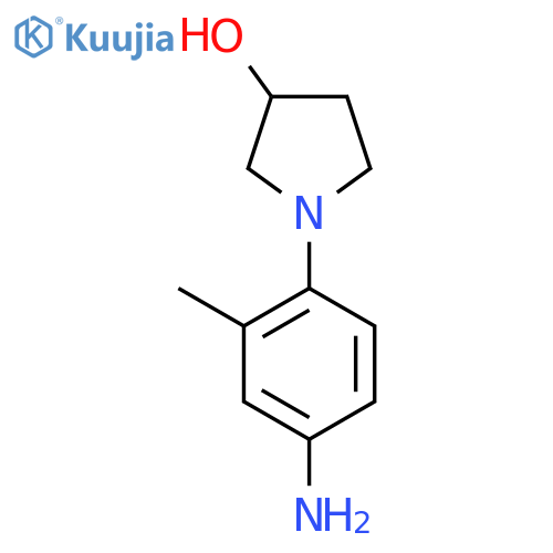 3-PYRROLIDINOL, 1-(4-AMINO-2-METHYLPHENYL)- structure