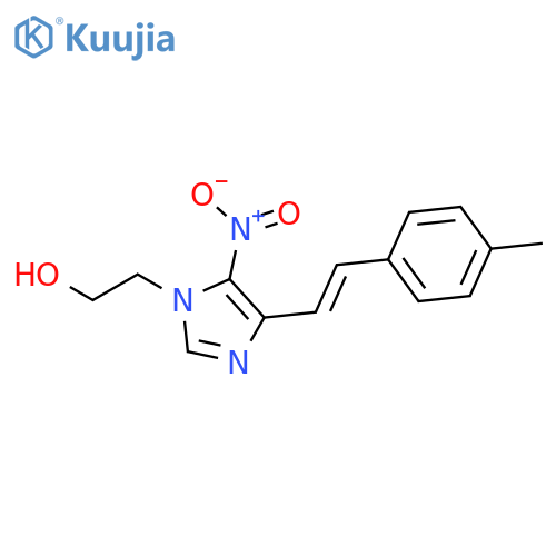 1H-Imidazole-1-ethanol,4-[2-(4-methylphenyl)ethenyl]-5-nitro- structure
