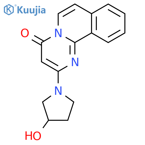 4H-PYRIMIDO[2,1-A]ISOQUINOLIN-4-ONE, 2-(3-HYDROXY-1-PYRROLIDINYL)- structure