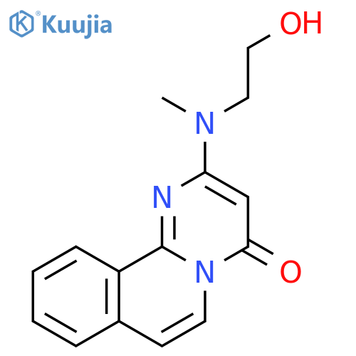 4H-Pyrimido[2,1-a]isoquinolin-4-one, 2-[(2-hydroxyethyl)methylamino]- structure