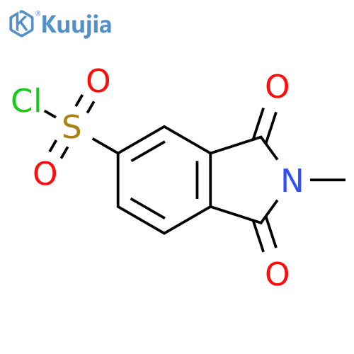 2-Methyl-1,3-dioxo-2,3-dihydro-1H-isoindole-5-sulfonyl Chloride structure