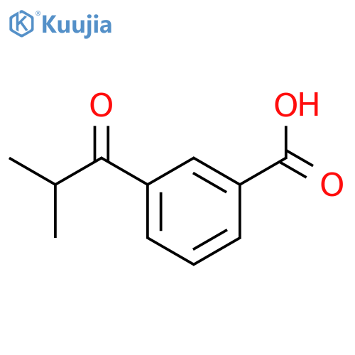 Benzoic acid, 3-(2-methyl-1-oxopropyl)- structure