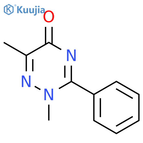 1,2,4-TRIAZIN-5(2H)-ONE, 2,6-DIMETHYL-3-PHENYL- structure