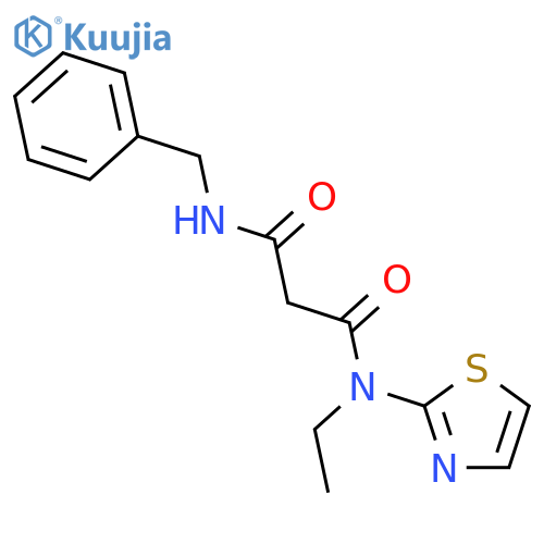 PROPANEDIAMIDE, N-ETHYL-N'-(PHENYLMETHYL)-N-2-THIAZOLYL- structure