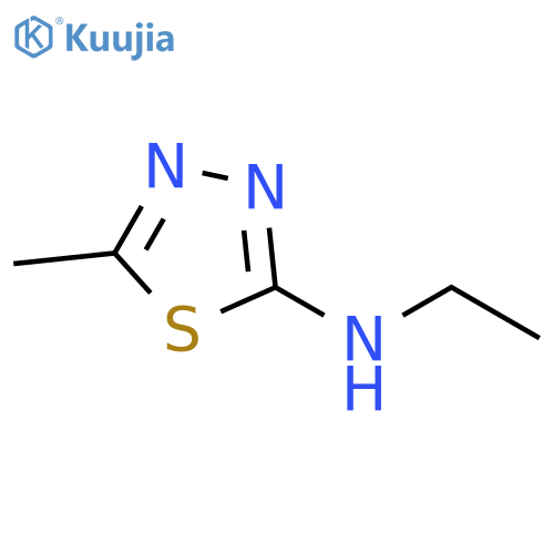 N-ethyl-5-methyl-1,3,4-thiadiazol-2-amine structure