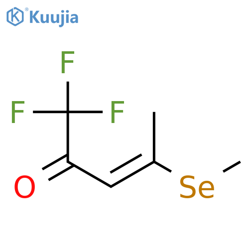 3-PENTEN-2-ONE, 1,1,1-TRIFLUORO-4-(METHYLSELENO)-, (3E)- structure