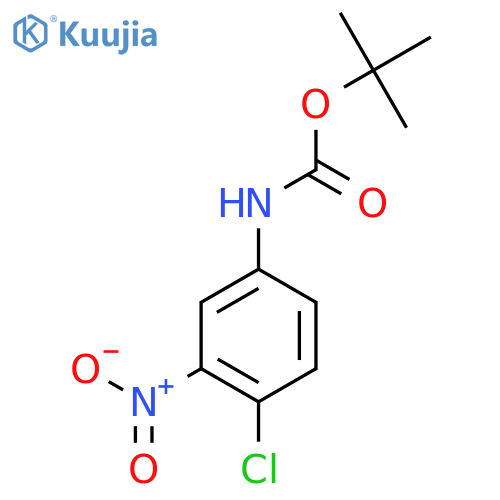 tert-Butyl (4-Chloro-3-nitrophenyl)carbamate structure