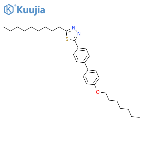1,3,4-Thiadiazole, 2-[4'-(heptyloxy)[1,1'-biphenyl]-4-yl]-5-nonyl- structure