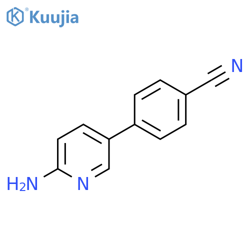 4-(6-Aminopyridin-3-yl)benzonitrile structure