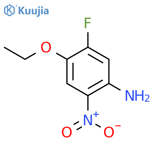 Benzenamine, 4-ethoxy-5-fluoro-2-nitro- (9CI) structure