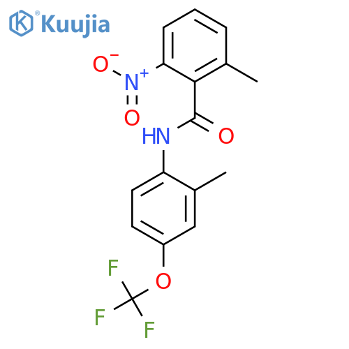 Benzamide, 2-methyl-N-[2-methyl-4-(trifluoromethoxy)phenyl]-6-nitro- structure