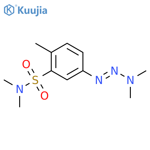 Benzenesulfonamide, 5-(3,3-dimethyl-1-triazenyl)-N,N,2-trimethyl- structure