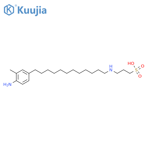 1-Propanesulfonic acid, 3-[(4-amino-3-methylphenyl)dodecylamino]- structure