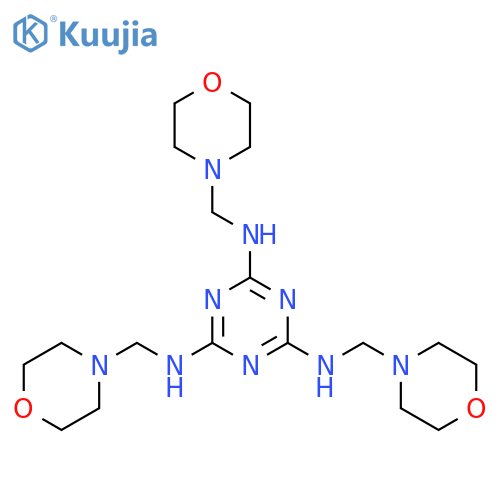 N,N',N''-tris(morpholin-4-ylmethyl)-1,3,5-triazine-2,4,6-triamine structure