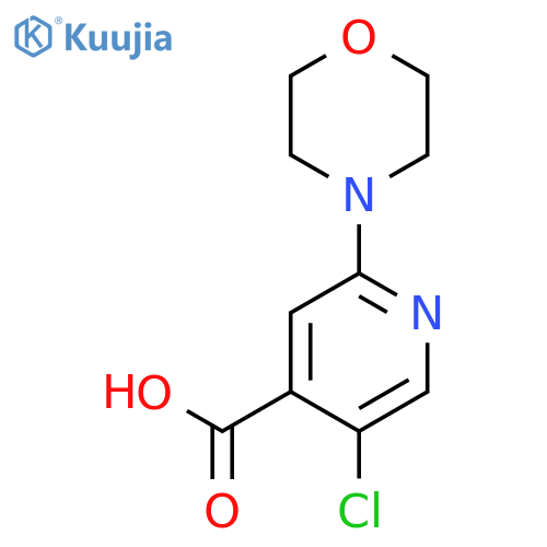 4-Pyridinecarboxylic acid, 5-chloro-2-(4-morpholinyl)- structure