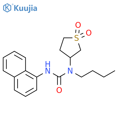 3-butyl-3-(1,1-dioxo-1lambda6-thiolan-3-yl)-1-(naphthalen-1-yl)urea structure