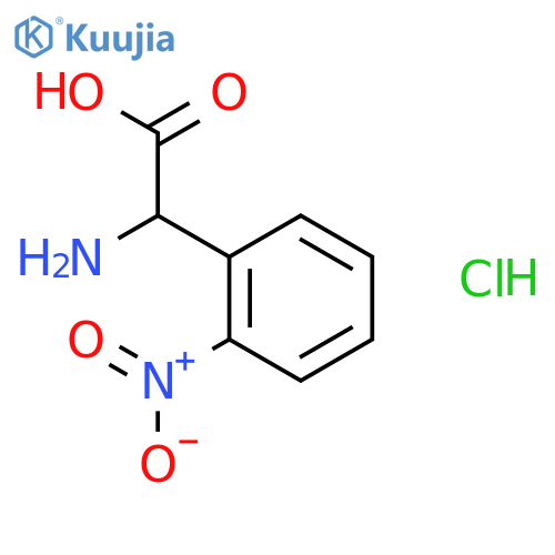 amino(2-nitrophenyl)acetic acid hydrochloride structure