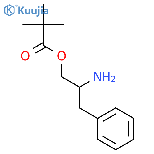 Propanoic acid, 2,2-dimethyl-, (2S)-2-amino-3-phenylpropyl ester structure