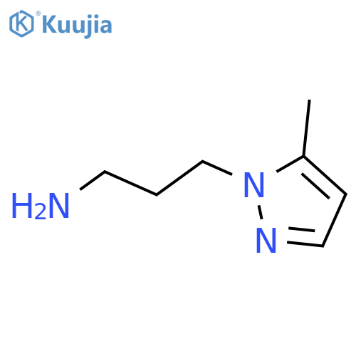 3-(5-Methyl-1H-pyrazol-1-yl)propan-1-amine structure