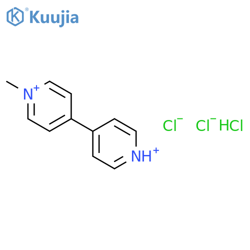 4,4'-BIPYRIDINIUM, 1-METHYL-, CHLORIDE, HYDROCHLORIDE structure