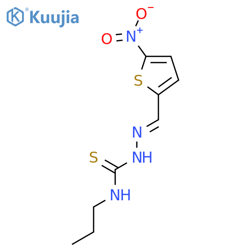 Hydrazinecarbothioamide, 2-[(5-nitro-2-thienyl)methylene]-N-propyl- structure