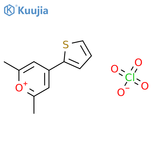PYRYLIUM, 2,6-DIMETHYL-4-(2-THIENYL)-, PERCHLORATE structure
