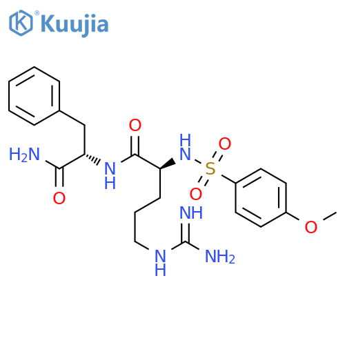 L-PHENYLALANINAMIDE, N2-[(4-METHOXYPHENYL)SULFONYL]-L-ARGINYL- structure