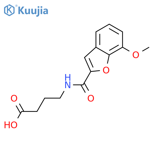 Butanoic acid, 4-[[(7-methoxy-2-benzofuranyl)carbonyl]amino]- structure