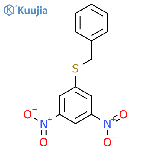 Benzene, 1,3-dinitro-5-[(phenylmethyl)thio]- structure
