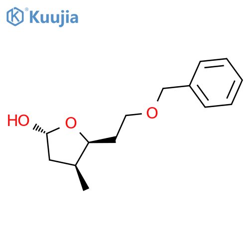 2-FURANOL, TETRAHYDRO-4-METHYL-5-[2-(PHENYLMETHOXY)ETHYL]-, (2R,4S,5S)- structure