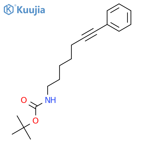 Carbamic acid, (7-phenyl-6-heptynyl)-, 1,1-dimethylethyl ester structure