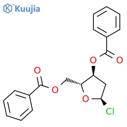 1-Chloro-2-deoxy-3,5-di-O-benzoyl-a-D-ribofuranose structure