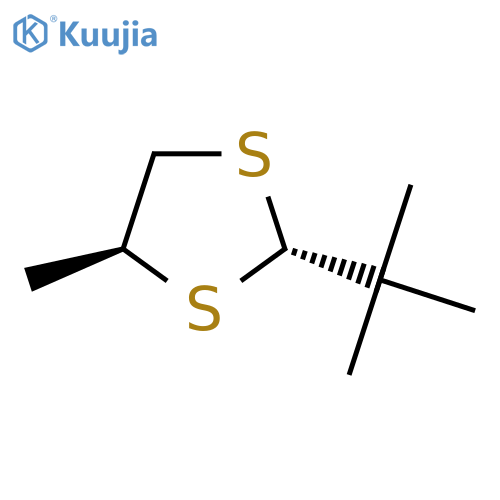(2S,4S)-2-Tert-butyl-4-methyl-1,3-dithiolane structure