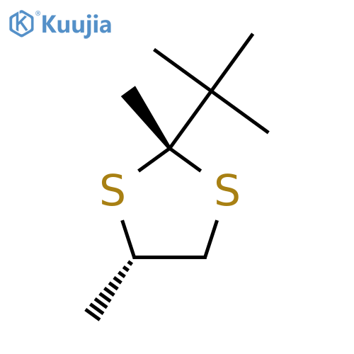 (2R,4S)-2-Tert-butyl-2,4-dimethyl-1,3-dithiolane structure