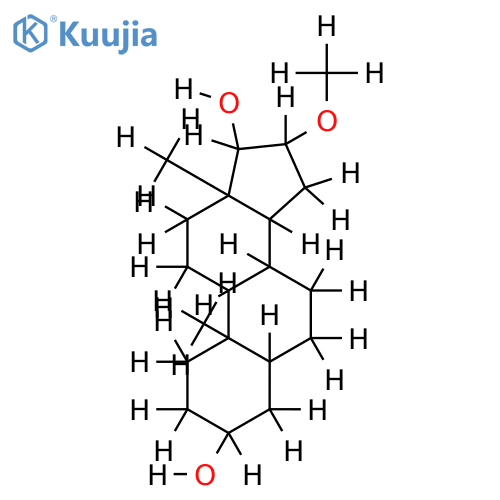 16-Me ether-(3beta,5alpha,16alpha,17beta)-Androstane-3,16,17-triol structure